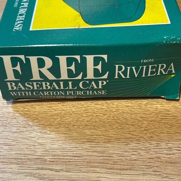 Vintage Trucker Hat Cap Riviera Cigarette Giveaway Snapback USA Original Box NIB - Picture 5 of 6